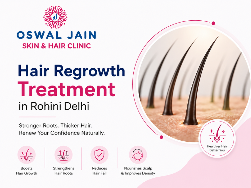 Hair Regrowth Treatment in Rohini Delhi by Dr. Varun Jain at Oswal Jain Skin & Hair Clinic