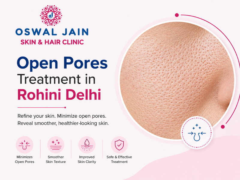 Open Pores Treatment in Rohini Delhi by Dr. Varun Jain at Oswal Jain Skin & Hair Clinic